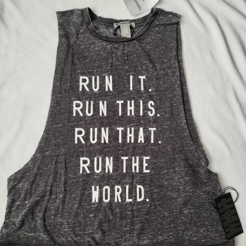 Forever 21 knit top slvls XS